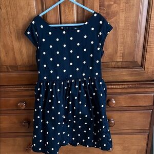 GAP Kids Dress in Navy with White Dots